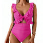 🏖️Summer Hot Sale 50% OFF🌊Women’s Tummy-Control One-Piece Swimsuit💃Flattering V-Neck🩱Ruched Slimming Design
