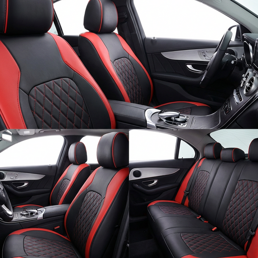 🎁2026 New Arrivals 50% OFF💥9-Piece Universal Fit Leather Car Seat Cover Set
