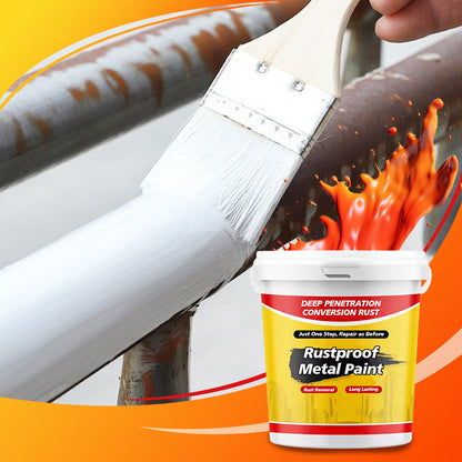 🔥Only ￡19.99💴 Limited Stock⏰Water-Based Anti-Rust Paint – Corrosion-Resistant, Waterproof. For Iron Gates, Railings, Car Skin & Machinery.