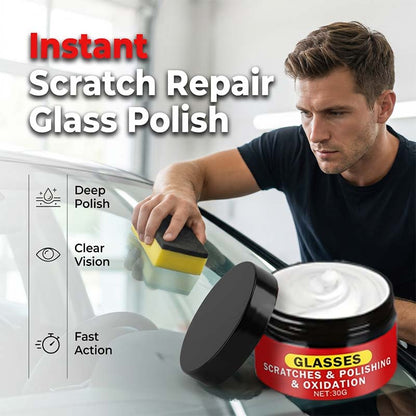 🥳2026 HOT SALE🥳💞50K+ SOLD!🪞💨 50% OFF! Glass Polishing Compound – Instant clarity, no deep scratches. Safe for eyeglasses & mirrors. DIY repair made simple. 🛡️✅