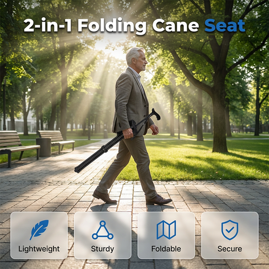 ⚡Hot Sales 50% OFF🔥Folding Walking Cane with Seat