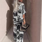 👚👖49% off❤Women's Casual Printed V-Neck Top & Trousers Set