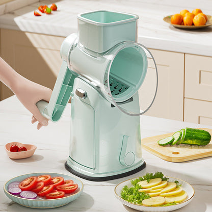 🏖️Summer Cool Deal: 50% OFF!!Multifunctional Hand-Crank Drum Vegetable Slicer