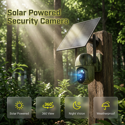 🌞Summer Hot Sale-50% Off!!Solar Powered Security Camera with Night Vision