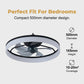 🌞Summer Hot Sale-50% Off!!🌟Modern Quiet Ceiling Fan with LED Light