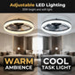 🌞Summer Hot Sale-50% Off!!🌟Modern Quiet Ceiling Fan with LED Light