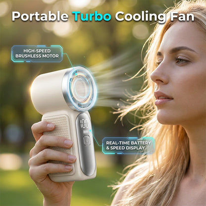 🌞Summer Hot Sale-50% Off!!💧Portable Long-Lasting Handheld High-Speed Small Fan