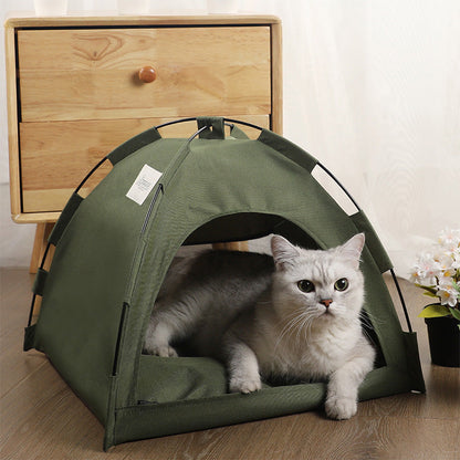 🥳2026 HOT SALE🥳💞50K+ SOLD!🏡Foldable Pet Tent with Reversible Cooling Mat