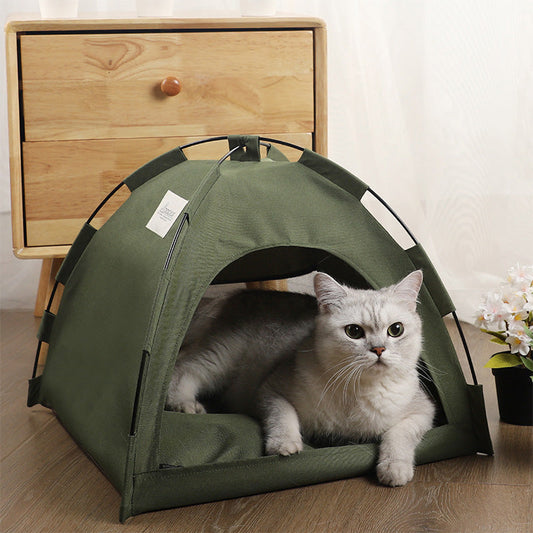🥳2026 HOT SALE🥳💞50K+ SOLD!🏡Foldable Pet Tent with Reversible Cooling Mat
