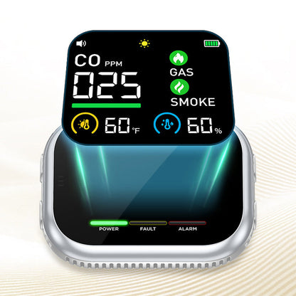 🔥50% OFF on selected products🎉Portable Multi-Gas Alarm with LCD Display & Battery Backup