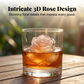 ☀️Limited Discount 50% Off🎁!!Silicone Rose Ice Cube Tray for Cocktails & Whiskey
