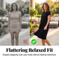 🔥Summer Sale-50% OFF💐Women's Casual Short Sleeve T-Shirt Dress