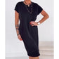🔥Summer Sale-50% OFF💐Women's Casual Short Sleeve T-Shirt Dress