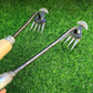 Multifunctional Garden Weeding Forks with Wooden Handle