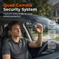 📹 49% OFF NOW! 🚗 360° Panoramic 4-Channel Dash Cam – 1080P Full HD with night vision – Quad-camera system, parking monitor – ultimate car security and coverage 🌙