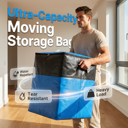 📦LAST DAY SALE 50% OFF🧳 Collapsible Storage and Moving Bag – Heavy-duty handles & zippered closure – Folds flat, perfect for moving, travel or closet organization – reusable & easy to clean 🏠