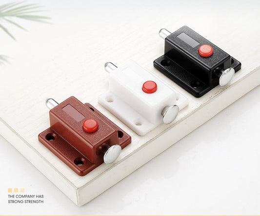 ⚡ 50% OFF NOW! ✨ ABS Security Push Button Spring Loaded Latch - for Furniture Drawer Doors, Chests