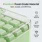Press-Type Ice Cube Maker with Storage Bin
