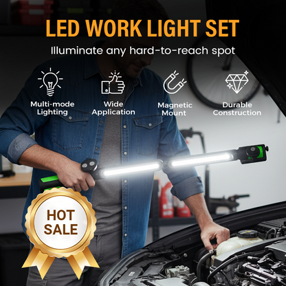 🚗 50% OFF NOW! 💡Magnetic & Rechargeable LED Work Light Set