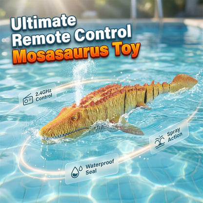 ☀️Limited Discount 50% Off🎁2.4G RC Mosasaurus Swimming Toy with Spray