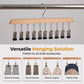 🏆 Premium Quality Wooden Clip Hanger — Strong Load-Bearing, Anti-Rust Metal Clips
