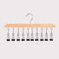 🏆 Premium Quality Wooden Clip Hanger — Strong Load-Bearing, Anti-Rust Metal Clips