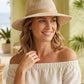 🏆LAST DAY 50% OFF：ONLY £18.99!!💥☀️Women’s Foldable Knit Fedora Sun Hat👒Breathable Lightweight Packable Wide Brim Beach Sun Hat✨