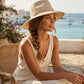 🏆LAST DAY 50% OFF：ONLY £18.99!!💥☀️Women’s Foldable Knit Fedora Sun Hat👒Breathable Lightweight Packable Wide Brim Beach Sun Hat✨