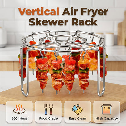 Stainless Steel Air Fryer Skewer Rack Stand