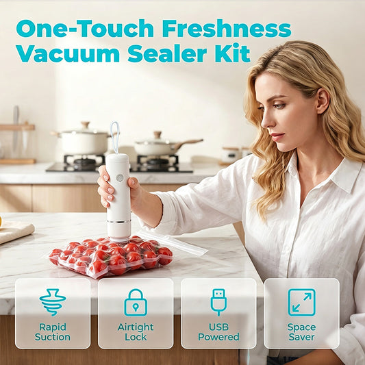 Handheld Electric Vacuum Pump with Sealer Bags
