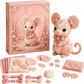 ⏳Limited-time 50% off⏰Pink Enchanted Forest DIY Felt Patchwork Kit🩷🧸🦌
