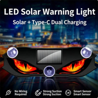 🚗🔆 Solar-Powered LED Car Warning Light ! Solar-powered, weatherproof, automatic activation at dark – for more safety on the roadside. 🔥🛡️