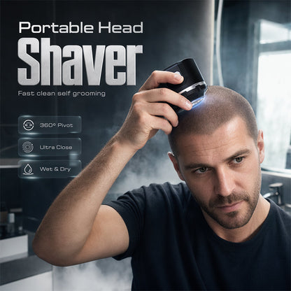 🥳2026 HOT SALE🥳💞50K+ SOLD!💈💪 50% OFF! Men‘s Electric Head Shaver – Stainless steel blades, ergonomic self‑haircut design. 6hr battery, compact & portable. DIY buzz cut at home! ⚡✨