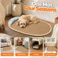 🔥Summer Hot Sale 50% OFF🧊Summer Cooling Dog Bed with Rattan Mat and Supportive Pillow Border