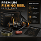 🎣TODAY ONLY ALL-🔥TIME LOW PRICE！🎣Must-have tool for all fishing lovers！Baitrunner Spinning Fishing Reel, Dual Brake System Smooth Silent Spinning Reel, Heavy Duty Sturdy Durable Saltwater Freshwater Reel for Lake River Shore Boat Fishing