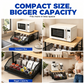 🍳🏠 LIMITED-TIME 50% OFF! 2-Tier Microwave & Coffee Station Organizer – Slide-Out Storage Drawer, Space-Saving Design & Sturdy Iron-Wood Build ✨
