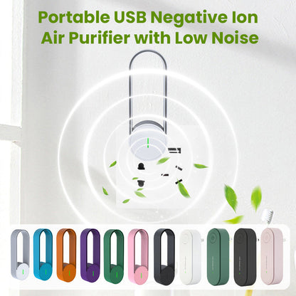 Portable USB Negative Ion Air Purifier with Low Noise