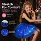🏆 Last Day 50%OFF!🎁LED Light Up Sequin Tutu Skirt Star Mesh Princess Skirt for Girls and Adults