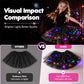 🏆 Last Day 50%OFF!🎁LED Light Up Sequin Tutu Skirt Star Mesh Princess Skirt for Girls and Adults