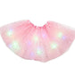🏆 Last Day 50%OFF!🎁LED Light Up Sequin Tutu Skirt Star Mesh Princess Skirt for Girls and Adults