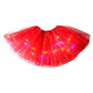 🏆 Last Day 50%OFF!🎁LED Light Up Sequin Tutu Skirt Star Mesh Princess Skirt for Girls and Adults