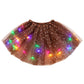 🏆 Last Day 50%OFF!🎁LED Light Up Sequin Tutu Skirt Star Mesh Princess Skirt for Girls and Adults