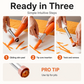 3-in-1 Retractable Fruit Peeler and Corer with 304 Stainless Steel Blade