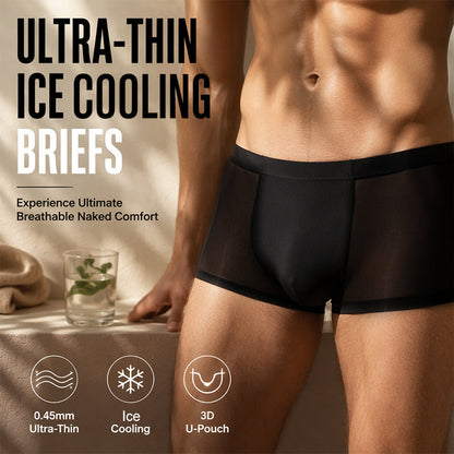 🧊🔥 LIMITED-TIME 50% OFF! Men’s Ice-Cooling Ultra-Thin Boxer Briefs – 0.45mm Lightweight Fabric, Breathable Micro-Pores & 3D Comfort Pouch