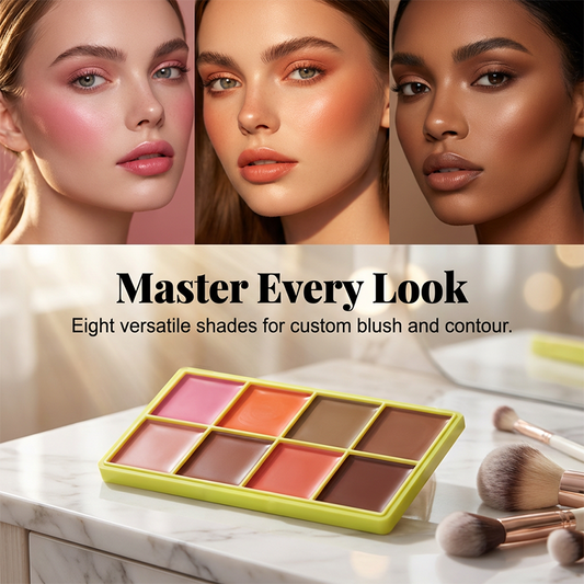 💗Hot Sale 50% OFF🌸8-Color Cream Blush and Contour Palette