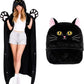 🎁【summerween】1pc Unisex Wearable Blanket Bat  Hooded Cape