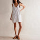 👗 Women's Fashion Denim Backless Dress
