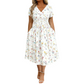 💃2026 Summer Hot Sale 70% OFF🌿⏳Women's V-Neck Floral Print Dress with Twist Waist