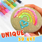 🔮Magic Pen – Draw 3D with one stroke!🎄 DIY Bubble Popcorn Drawing Pens