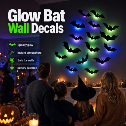 🦇 50% Off 🎃 Halloween 3D Bat Decor Stickers Set